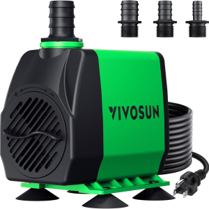 VIVOSUN 800GPH Submersible Pump(3000L/H, 24W)
